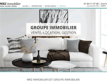 Tablet Screenshot of mrz-immobilier.com